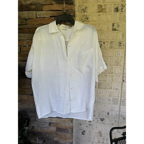 Go Linen L'Zinger Short Sleeve Linen Shirt-Size 1 - Picture 1 of 8